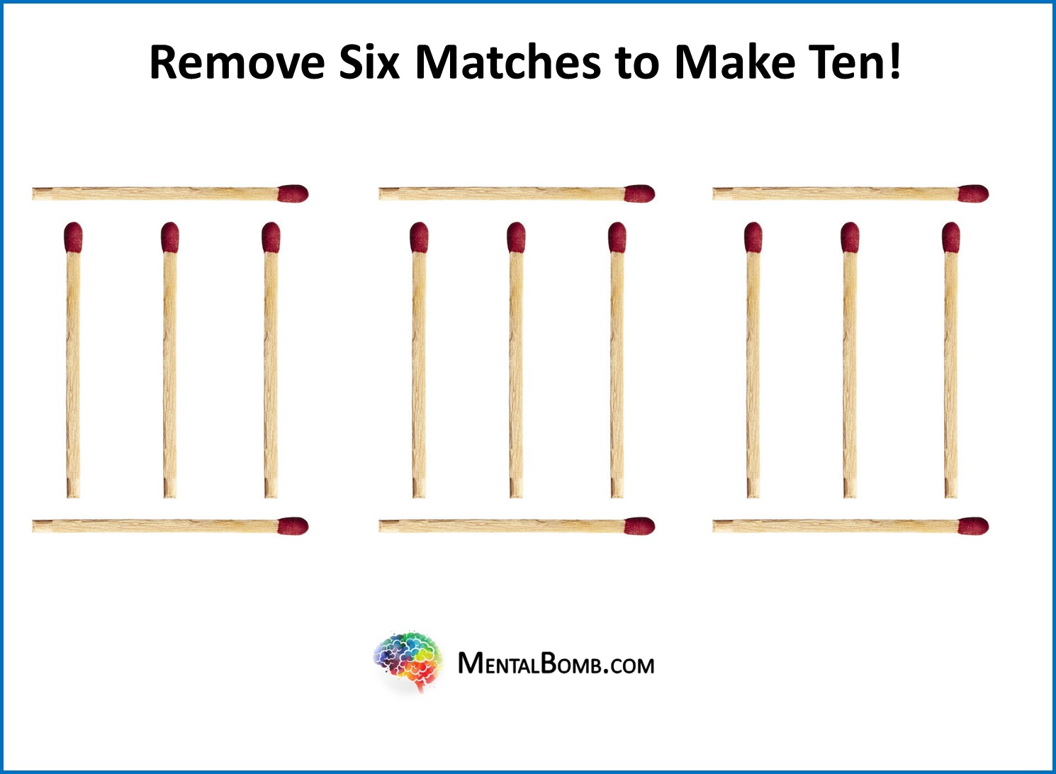 Remove Six Matches to Make Ten