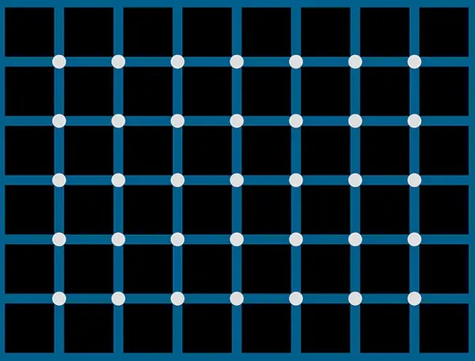 Кинь точки. Оптическая иллюзия с точками. Найди черную точку иллюзия. Оптическая иллюзия черные точки. Оптическая иллюзия черные и белые точки.